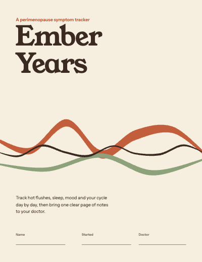 Ember Years Perimenopause Symptom Tracker template preview