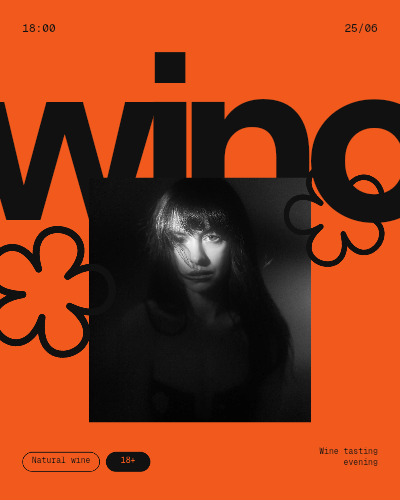 wino tasting night post template preview