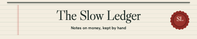 The Slow Ledger Substack Header Set template preview