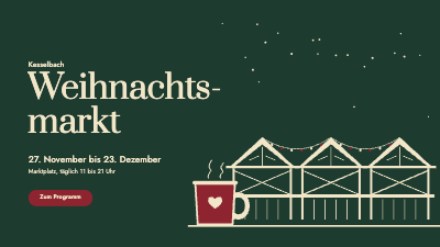 Kesselbach Weihnachtsmarkt Website Hero and Social Banners template preview