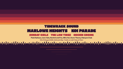 Tidewrack Sound Festival Channel Art and Lineup Banners template preview