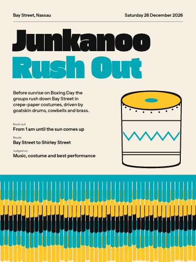 Junkanoo Boxing Day Rush Poster template preview