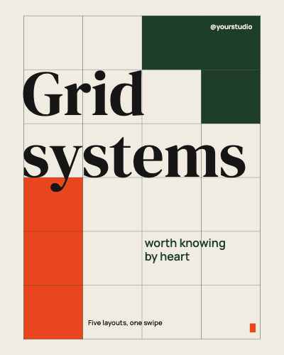 Grid Systems Carousel template preview