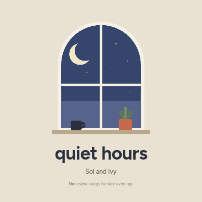 Quiet Hours Lo-fi Album Cover template preview