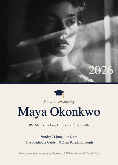 Class of 2026 Graduation Party Invitation template preview