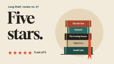 Long Shelf Booktube Review Thumbnails template preview