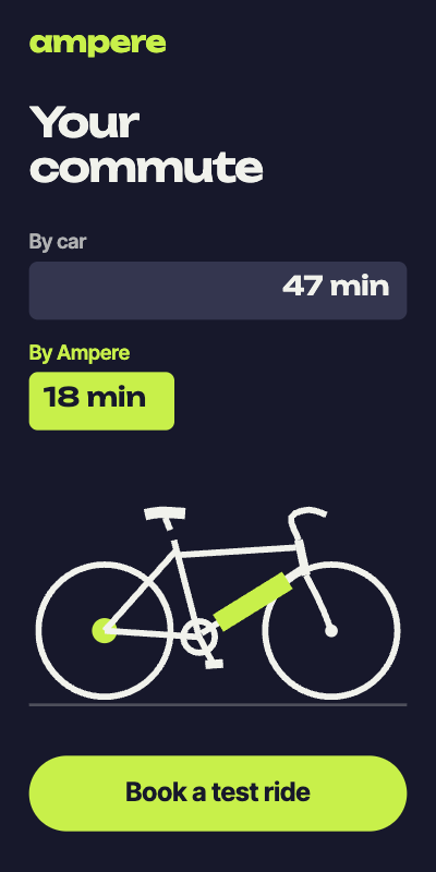 Ampere Commute E-Bike Display Ad Set template preview