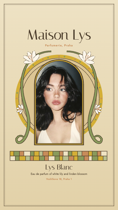 Maison Lys Art Nouveau Story Frame template preview
