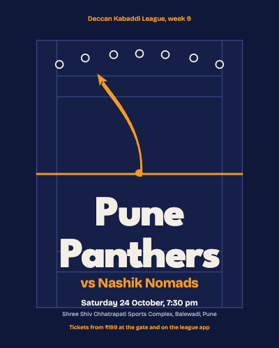 Pune Panthers Kabaddi Matchday Set template preview