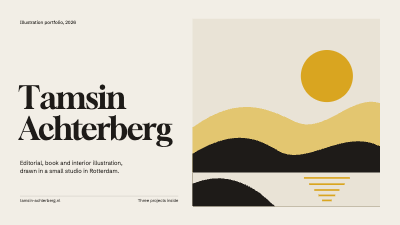 Tamsin Achterberg Illustrator Portfolio template preview