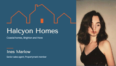 Halcyon Homes Realtor Business Card template preview