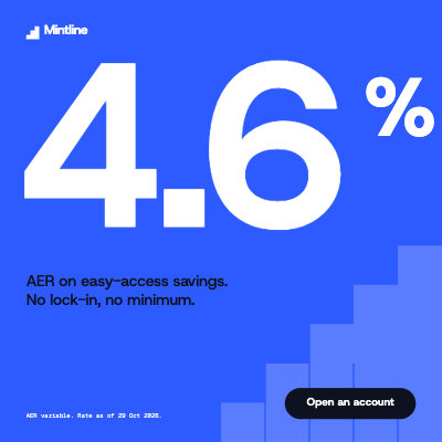 Mintline Savings Bold Stat Display Ad Set template preview