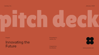 Soft Type Pitch Deck template preview