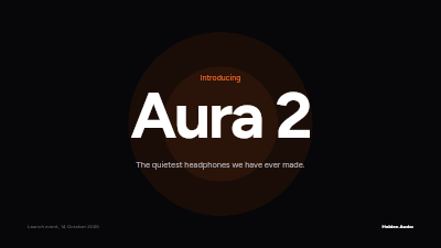 Aura Product Launch Keynote template preview