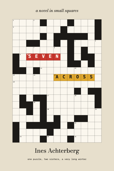 Seven Across Crossword Book Cover template preview