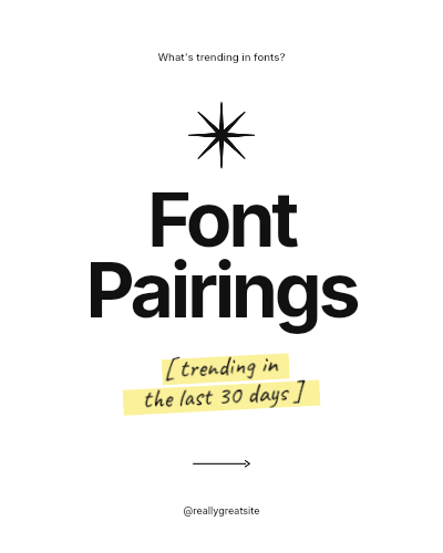 Font Pairings Trend Post template preview