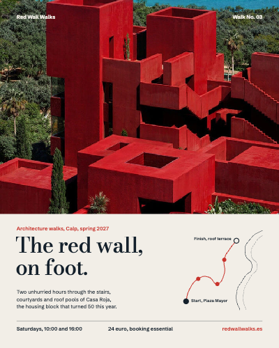 Red Wall Walks Architecture Tour Flyer template preview