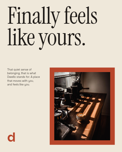 Dwello Finally Feels Like Yours Post template preview