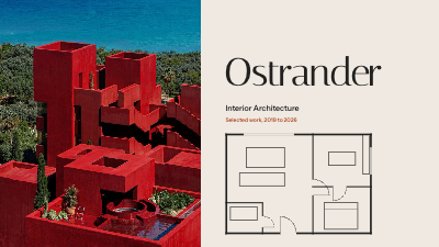 Ostrander Interior Architecture Portfolio template preview