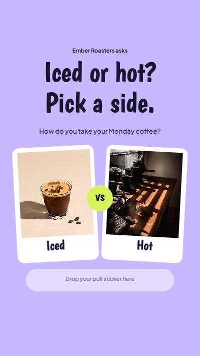 This or That Poll Story template preview