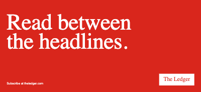 The Ledger Newspaper Billboard template preview