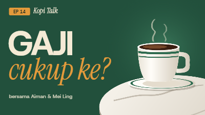 Kopi Talk Malaysian Podcast Episode Thumbnails template preview