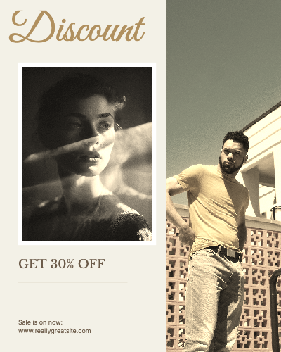 Discount Fashion Sale Post template preview