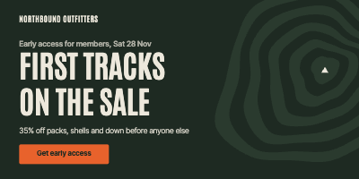 Northbound Outfitters Cyber Monday Email Hero Set template preview
