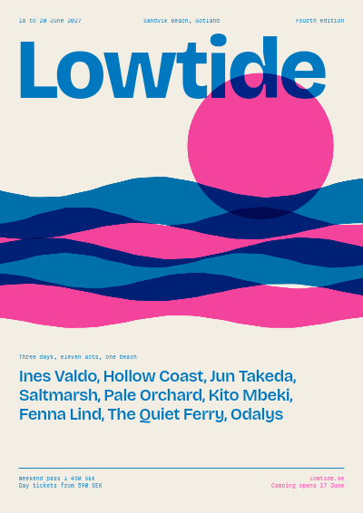 Lowtide Festival Riso Poster template preview