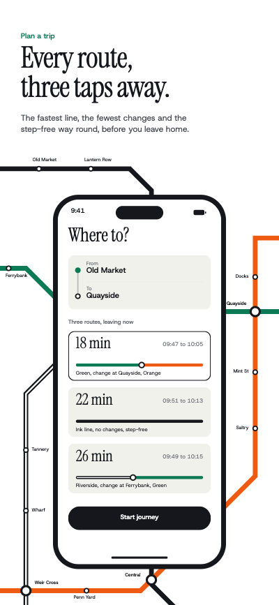 Ringline Metro Transit App Screenshots template preview