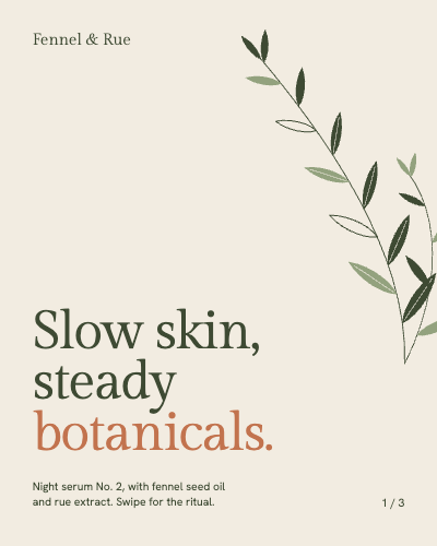 Fennel and Rue Night Serum Carousel template preview