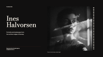 Ines Halvorsen Photography Portfolio template preview