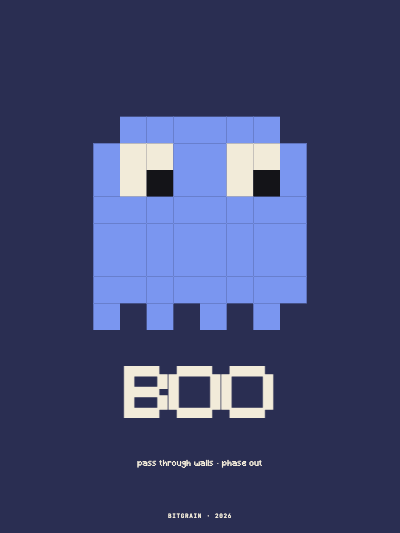 Pixel Ghost template preview
