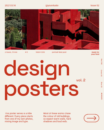 Design Posters Editorial template preview