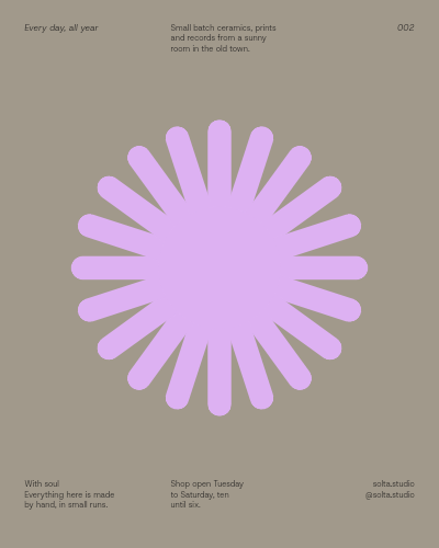 Solta Sunburst Post template preview
