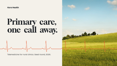 Kora Health Telemedicine Seed Deck template preview