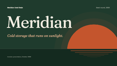 Fieldnote Pitch Deck template preview