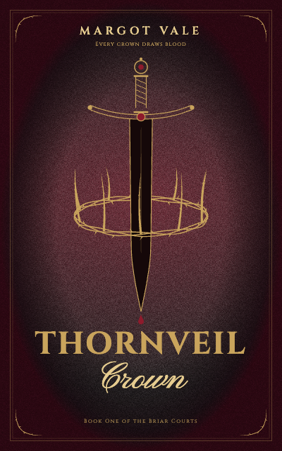 Thornveil Crown Romantasy Cover template preview