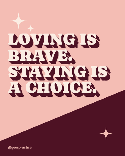 Love Takes Courage Post template preview