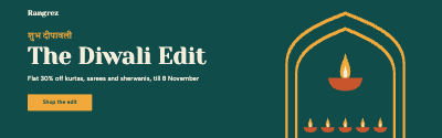 Rangrez Ethnic Wear Diwali Sale Banners template preview