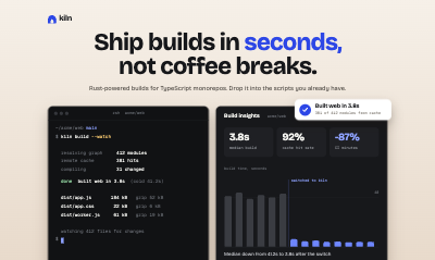 Kiln CLI Product Hunt Gallery template preview