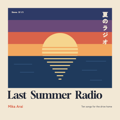 Last Summer Radio Album Cover template preview