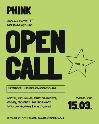 Open Call Zine Poster template preview