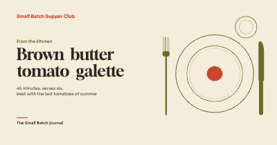 Small Batch Supper Club Blog OG Cards template preview