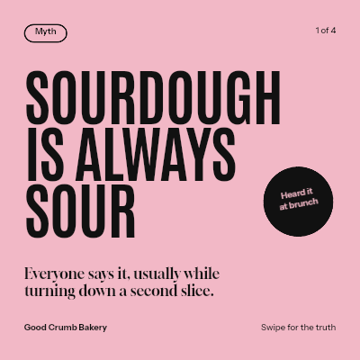 Good Crumb Myth vs Fact Carousel template preview