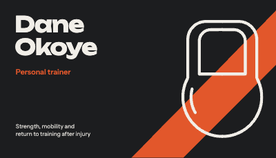 Dane Okoye Personal Trainer Business Card template preview