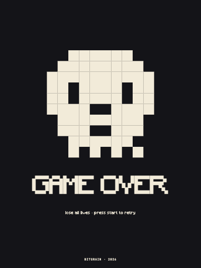 Pixel Skull template preview