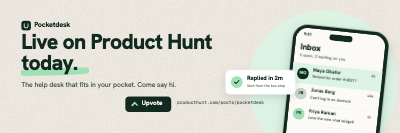 Pocketdesk Launch Day Header Swap Set template preview