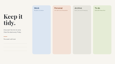 Desktop Organizer Wallpaper template preview