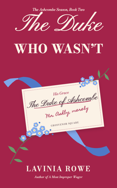 The Duke Who Wasn't Regency Romance Cover template preview